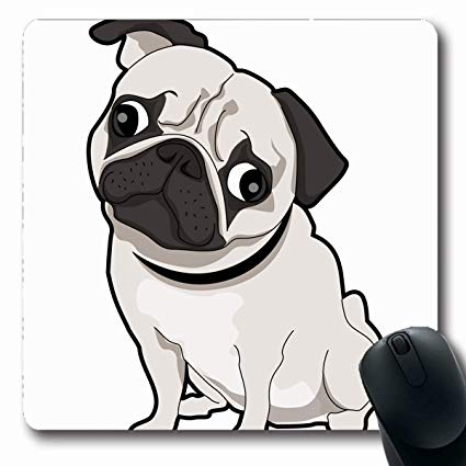 425x425 Tobesonne Mousepads Breed Brown Dog Pug Puppy - Pug Puppy Drawing
