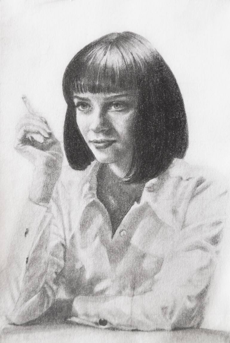 770x1146 Pulp Fiction Drawing - Pulp Fiction Drawing