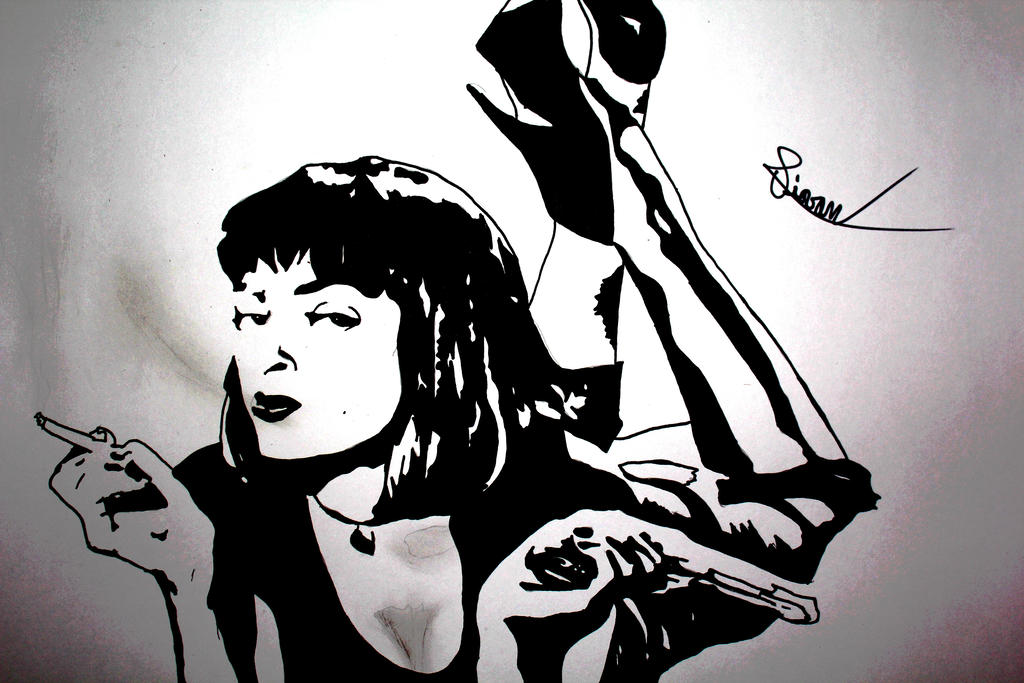 1024x683 Pulp Fiction - Pulp Fiction Drawing