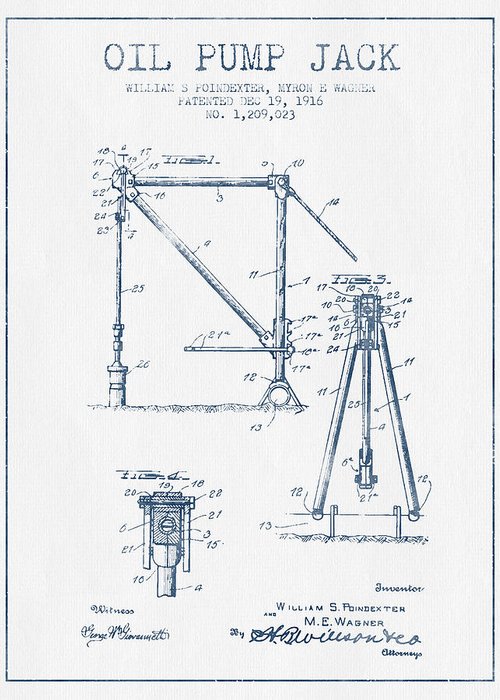 500x700 oil pump jack patent drawing - Pump Jack Drawing