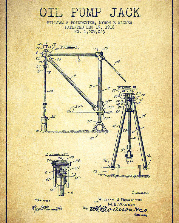 Pump Jack Drawing at PaintingValley.com | Explore collection of Pump ...