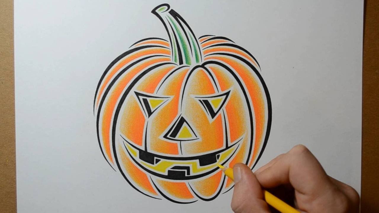 1280x720 Design For Drawing On Pumpkins Modern Minimalist Home Design - Pumpkin Designs Drawing