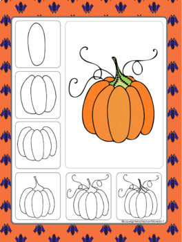 264x350 Free Pumpkin Directed Drawing - Pumpkin Drawing