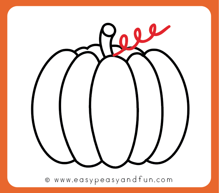 703x621 How To Draw A Pumpkin - Pumpkin Drawing For Kids