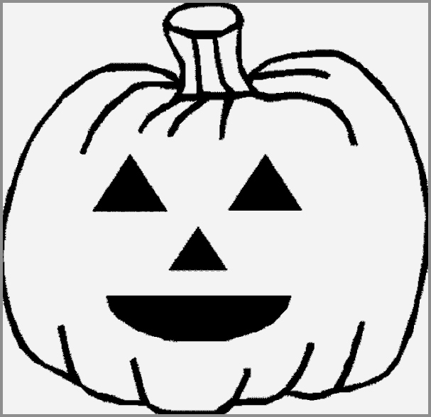 607x588 small halloween pumpkin templates inspirational halloween pumpkin - Pumpkin Drawing For Kids