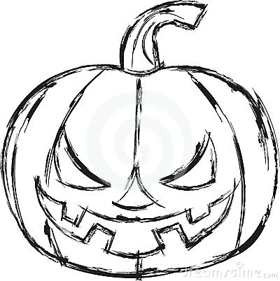 Pumpkin Drawing Halloween at PaintingValley.com | Explore collection of ...