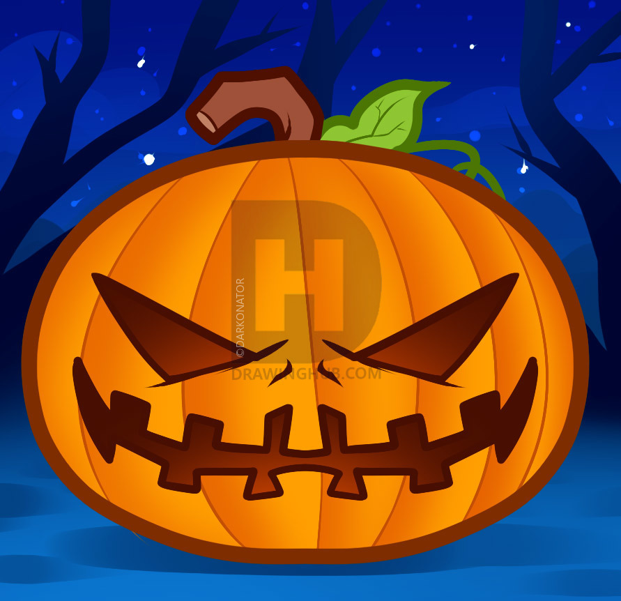 891x862 how to draw a halloween pumpkin, halloween pumpkin, step - Pumpkin Drawing Halloween