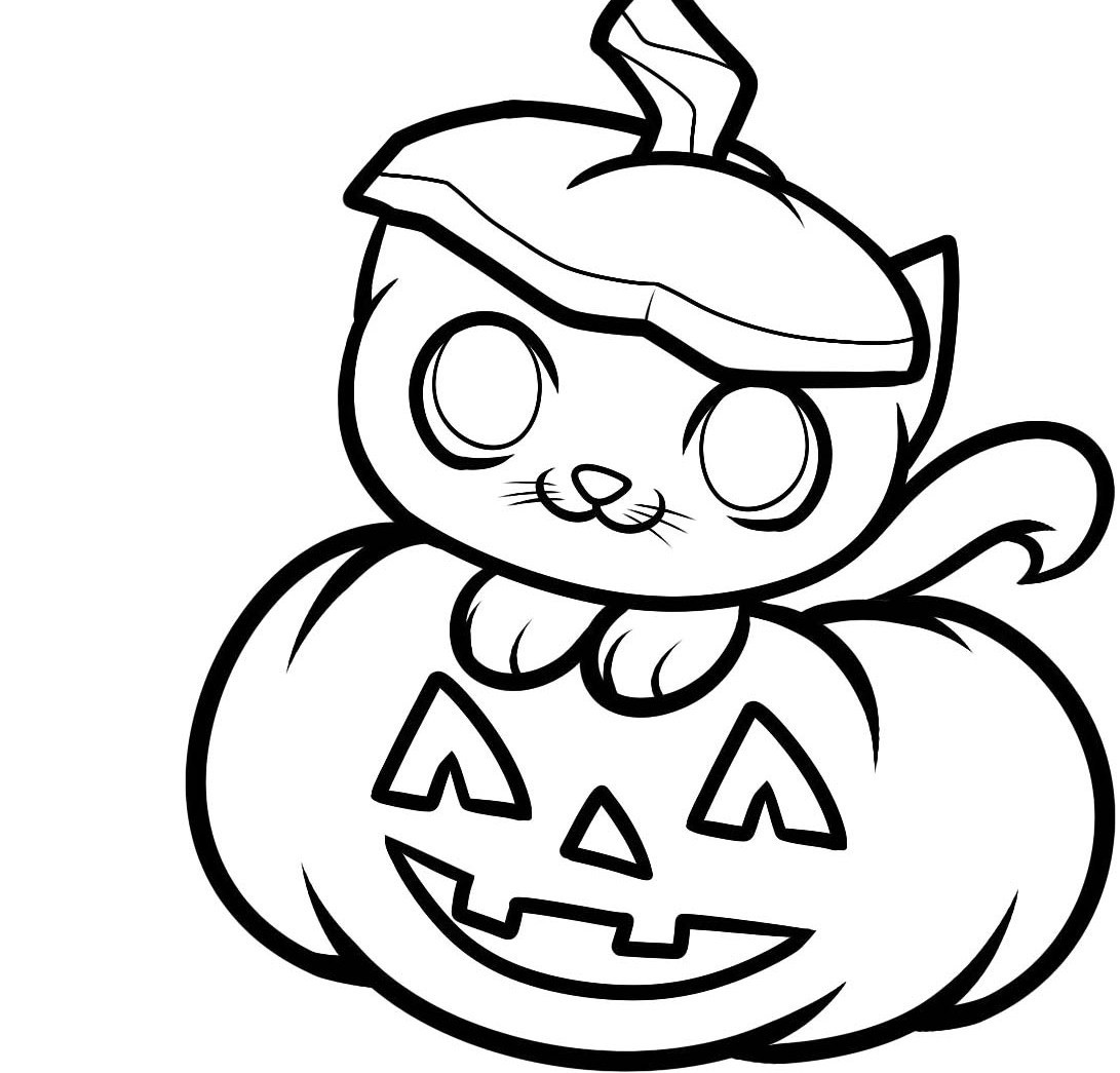 1091x1045 Free Printable Pumpkin Coloring Pages Awesome Cute Drawing - Pumpkin Drawing Pages