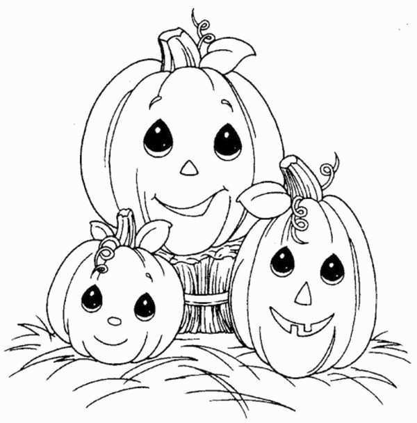 600x608 Free Pumpkin Coloring Pages Luxury Halloween Pumpkins Coloring - Pumpkin Drawing Pages