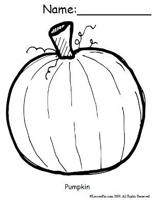 300x390 Free Pumpkin Coloring Sheet Education - Pumpkin Drawing Pages