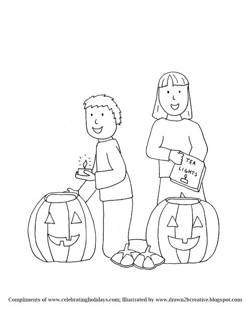 500x647 pumpkin carving coloring pages with bible verses for halloween - Pumpkin Drawing Pages