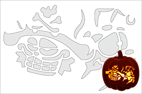 480x320 Cat Pumpkin Carving Patterns For Lots Of Fiendish Halloween Fun - Pumpkin Drawing Patterns
