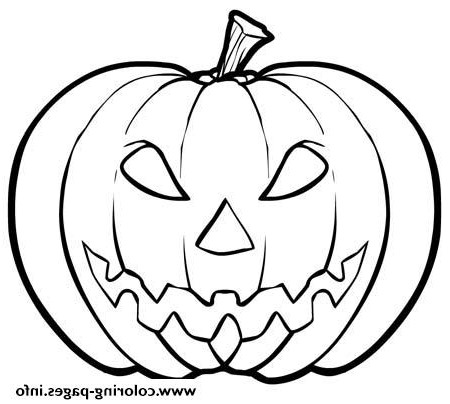 450x404 Halloween Pumpkin Coloring Pages Printable - Pumpkin Drawing Picture