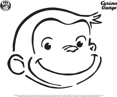 467x388 Curious George Pumpkin Carving Templates Happy Halloween! Pbs - Pumpkin Drawing Template