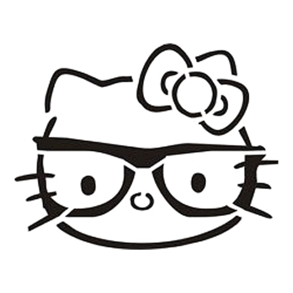 1000x1000 Free Hello Kitty Pumpkin Templates Carving Template - Pumpkin Drawing Template