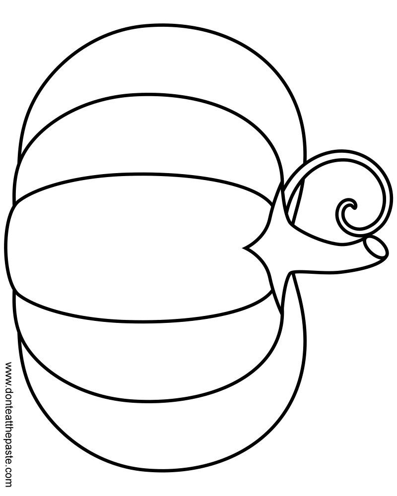 800x1000 pumpkin to color for the nursery kids pumpkin coloring pages - Pumpkin Drawing Template