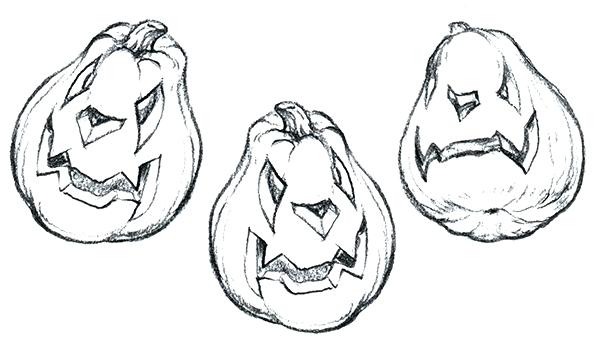 600x338 Pumpkins Drawing Let Me Show You How To Draw A Face On A Pumpkin - Pumpkin Faces Drawing