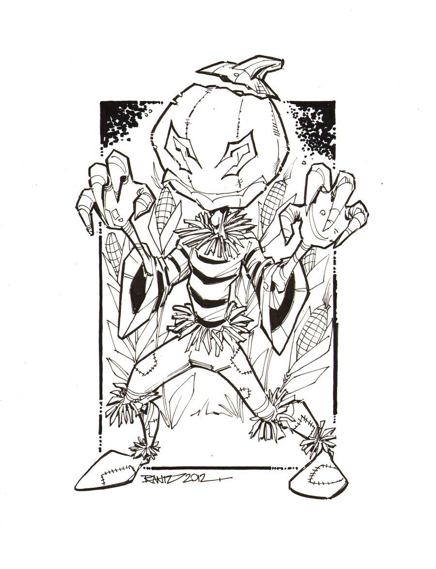 900x1174 Halloween Art Pumpkin Head - Pumpkin Head Drawing