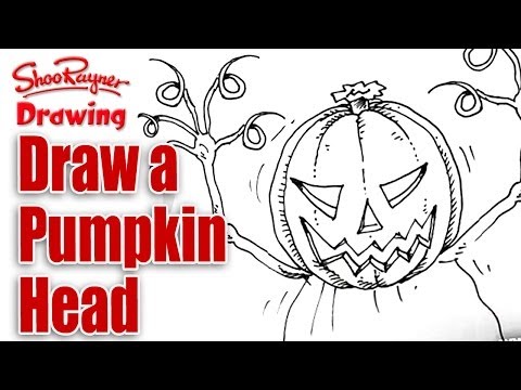 480x360 how to draw a pumpkin head for halloween shoo rayner - Pumpkin Head Drawing