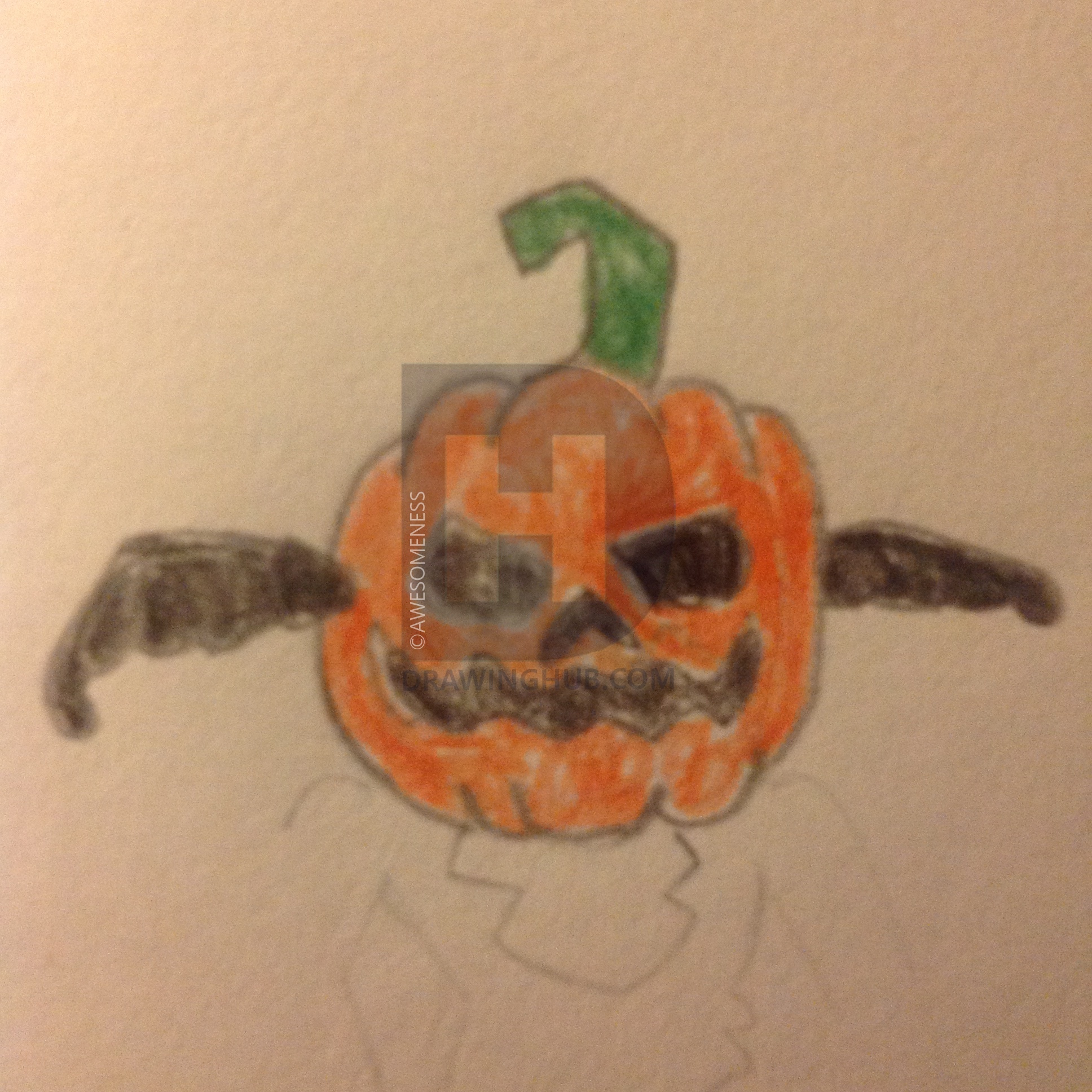 1936x1936 Pumpkin Head Drawing - Pumpkin Head Drawing