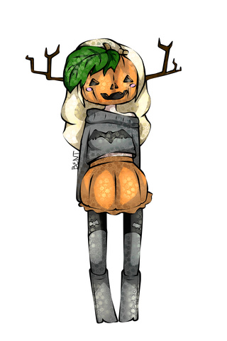 320x480 Pumpkinhead Drawings On Paigeeworld Pictures Of Pumpkinhead - Pumpkin Head Drawing