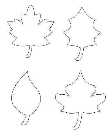 387x465 Pumpkin Leaves Template - Pumpkin Leaf Drawing