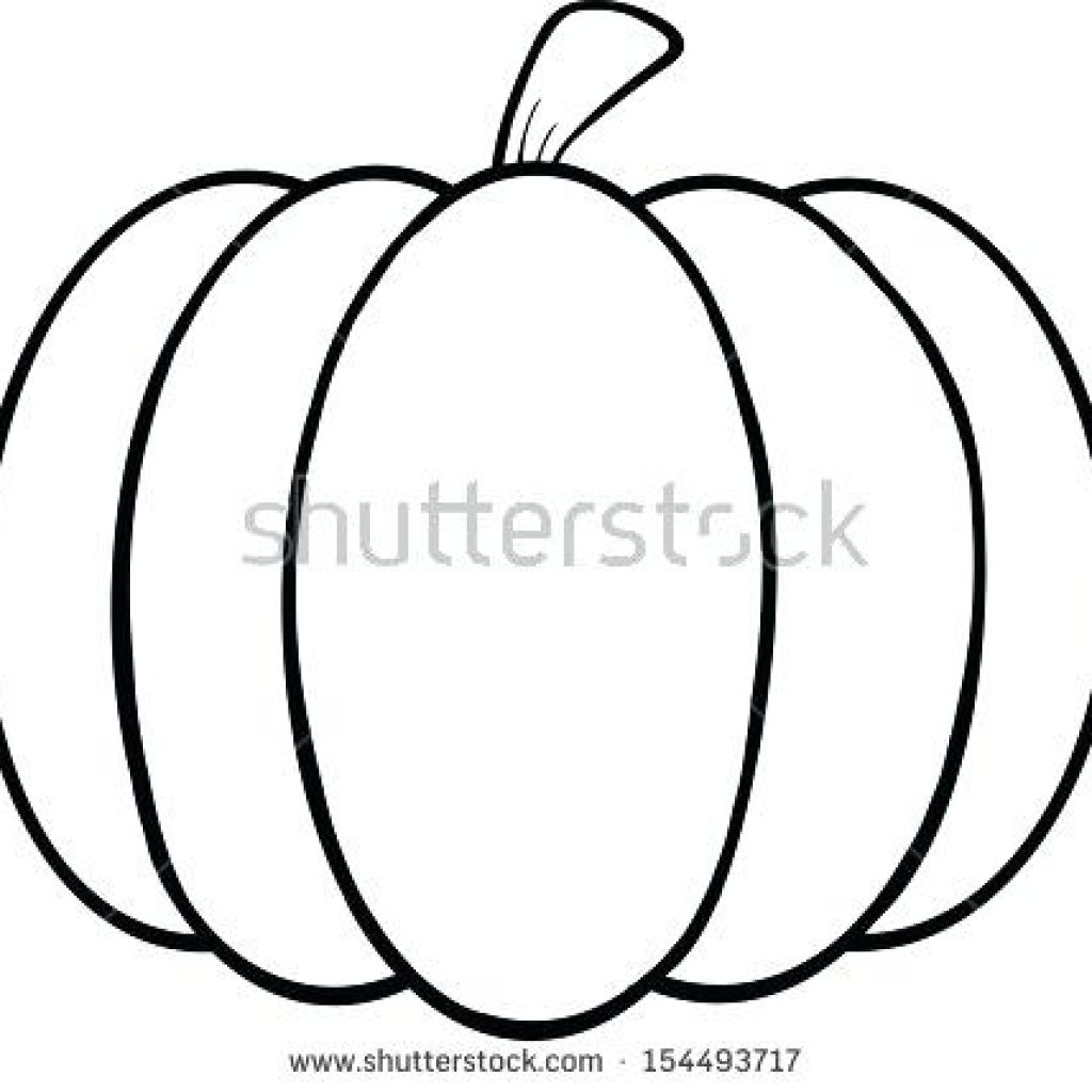 1024x1024 Pumpkin Clipart Black And White Christmas Tree Clipart House - Pumpkin Line Drawing