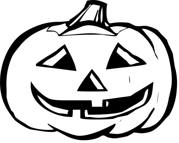 600x481 Pumpkin Line Drawing - Pumpkin Line Drawing