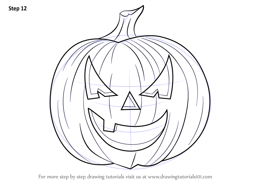 843x597 Pumpkins Drawing - Pumpkin Line Drawing