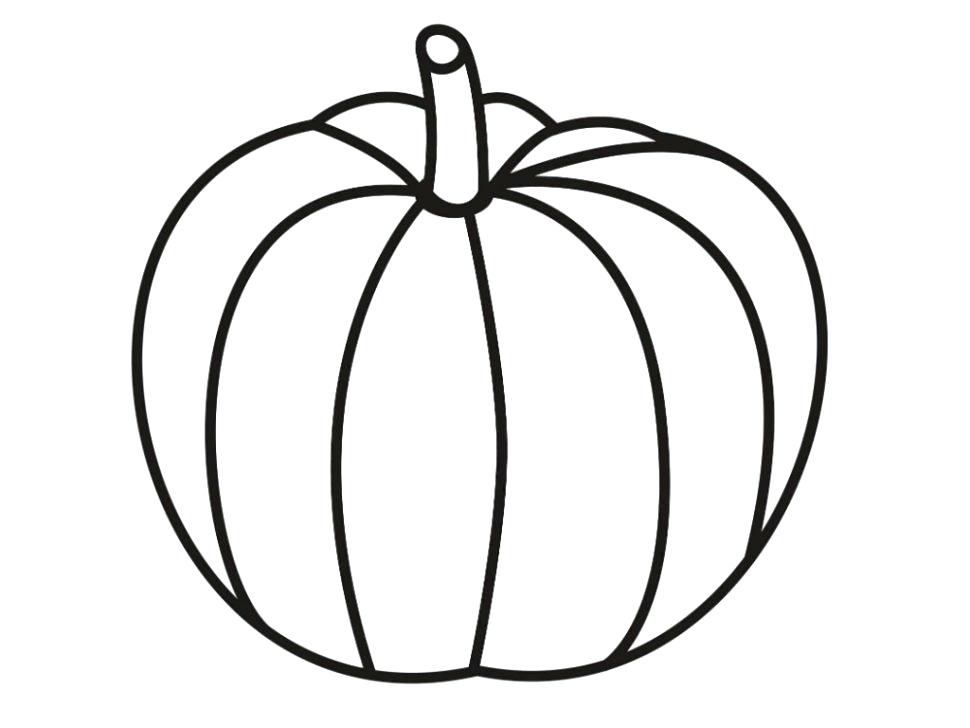 970x728 Coloring Pumpkin Coloring Pages For Kids - Pumpkin Line Drawing