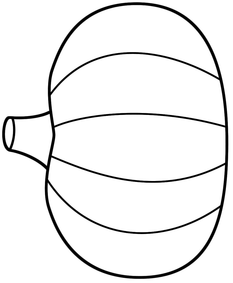 Pumpkin Outline Drawing at Explore collection of