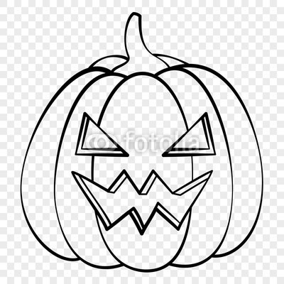 400x400 spooky face halloween pumpkin emotion outline drawing for laser - Pumpkin Outline Drawing
