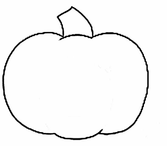 549x480 Pumpkin Outline - Pumpkin Outline Drawing