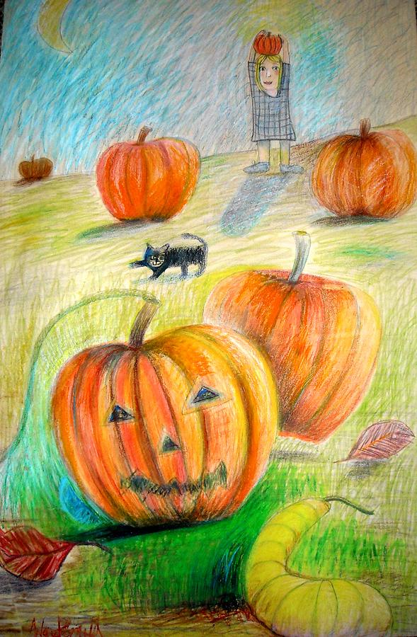 Pumpkin Patch Drawing at Explore collection of