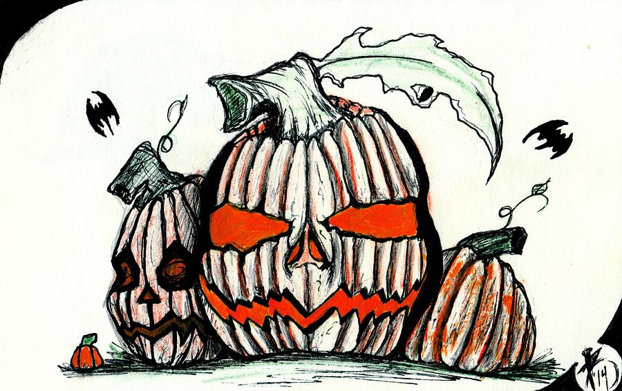 900x566 pumpkin patch drawing - Pumpkin Patch Drawing