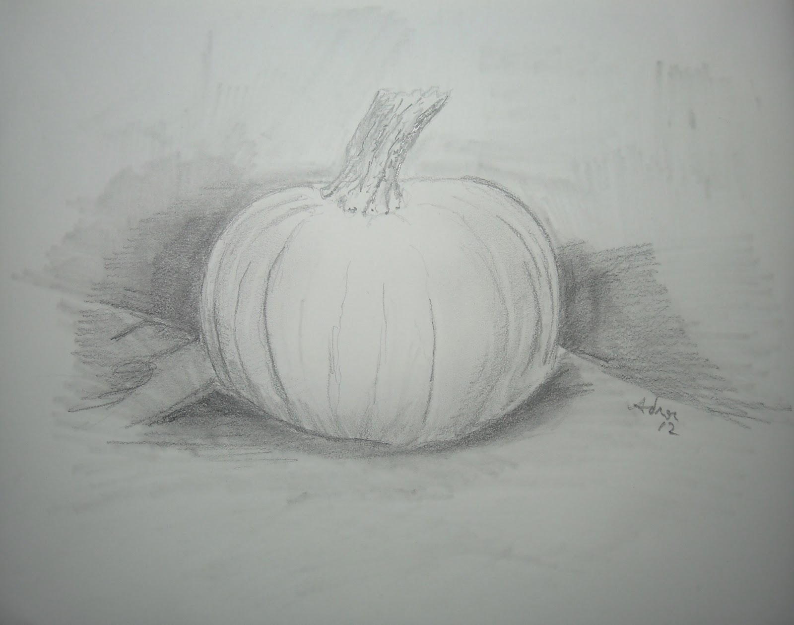 1600x1259 pumpkin pencil sketch and artist adron pencil sketch of a pumpkin - Pumpkin Pencil Drawing