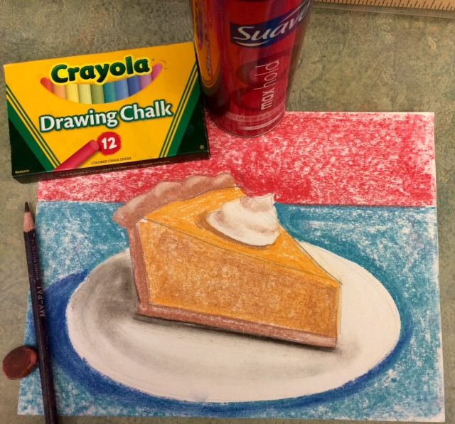 640x596 grade pumpkin pies in crayola chalk this great fall art - Pumpkin Pie Drawing