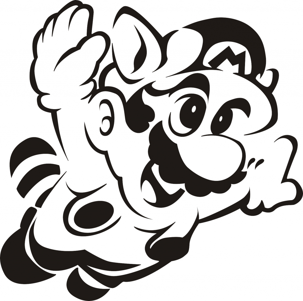 1024x1015 Mario Pumpkin - Pumpkin Template Drawing