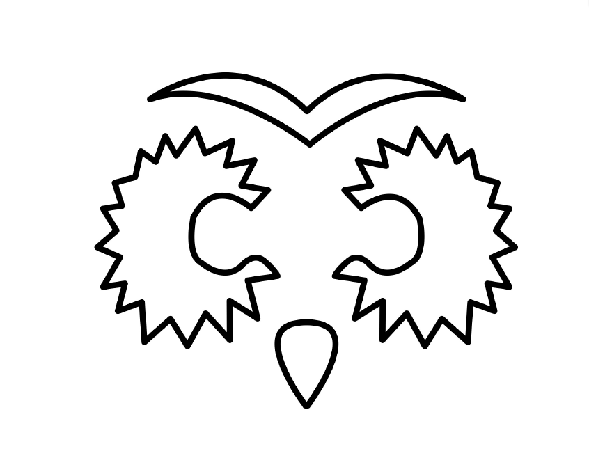 846x671 Printable Pumpkin Stencils - Pumpkin Template Drawing