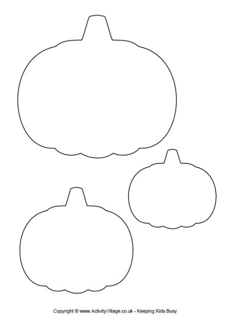 460x657 Templates - Pumpkin Template Drawing