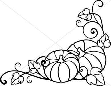 388x302 pumpkin vine clipart black and white clip art images - Pumpkin Vine Drawing