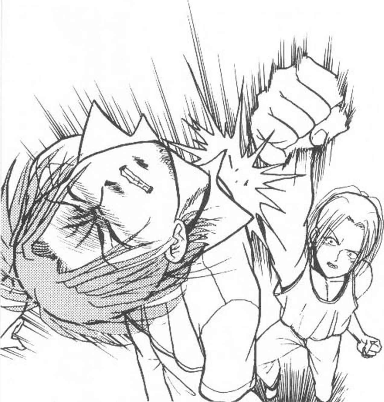 1272x1333 punch motion drawing action poses in face drawing - Punch Drawing