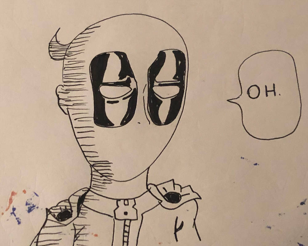 1000x799 deadpool drawing - Punch Drawing