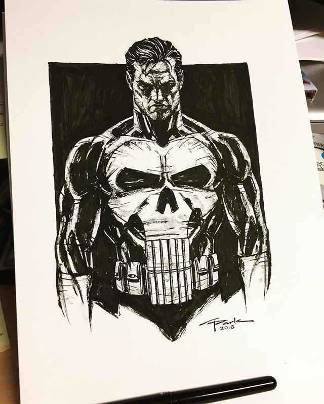 640x799 punisher - Punisher Drawing