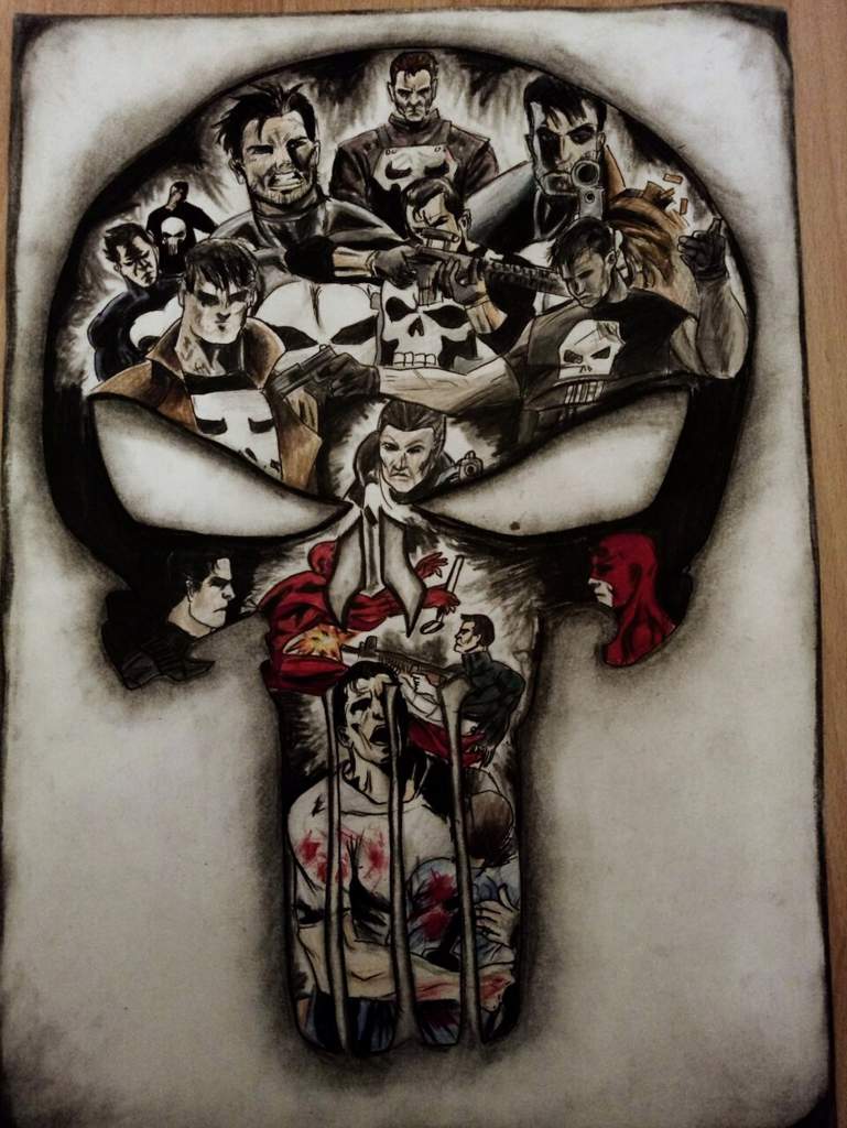 769x1024 punisher drawing marvel amino - Punisher Drawing