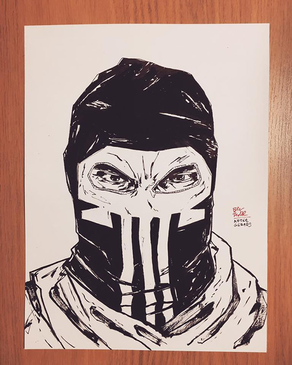 600x750 the punisher - Punisher Drawing