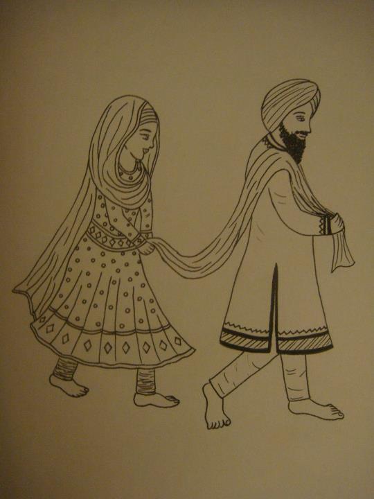 540x720 Sikh Drawings Sketches - Punjabi Drawing