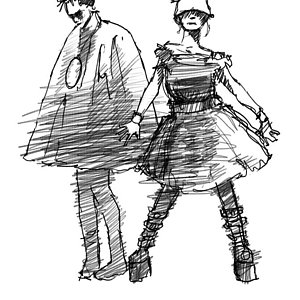 300x300 goth punk drawings fine art america - Punk Drawings