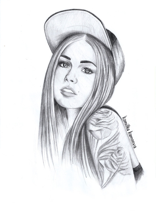 500x688 punk via tumblr discovered - Punk Girl Drawing