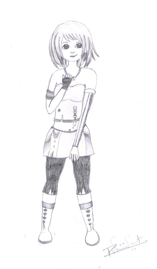 527x900 punk girl drawing - Punk Girl Drawing